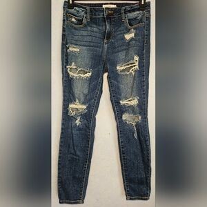 CELLO Womens Skinny Distressed Jeans 11